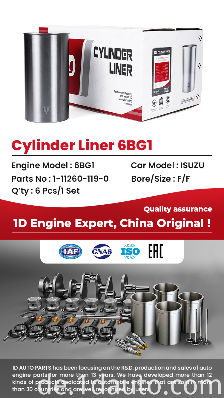 Diesel Cylinder Liner 1-11260-119-0